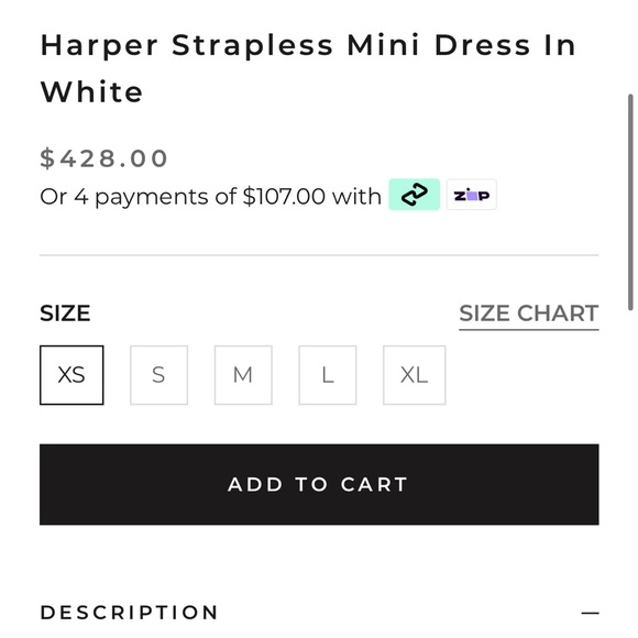 Elliatt Harper white strapless mini - Picture 4 of 7